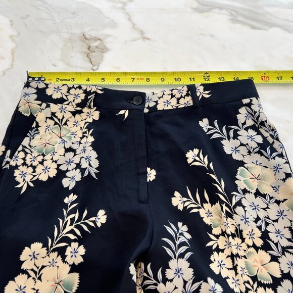 ETRO BLACK FLORAL VISCOSE PANTS SIZE IT 42 / US 8 NWOTS! - Picture 10 of 16